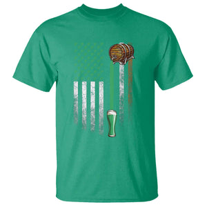 Funny St Patrick's Day Irish Beer Drinking T Shirt Vintage Irish American Flag TS11 Irish Green Print Your Wear