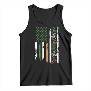 Funny Irish American Vintage Shamrock Flag Tank Top TS11 Black Print Your Wear