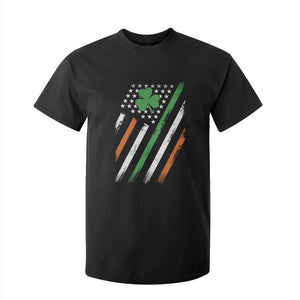 Funny Irish American Flag Shamrock T Shirt For Kid TS11 Black Print Your Wear
