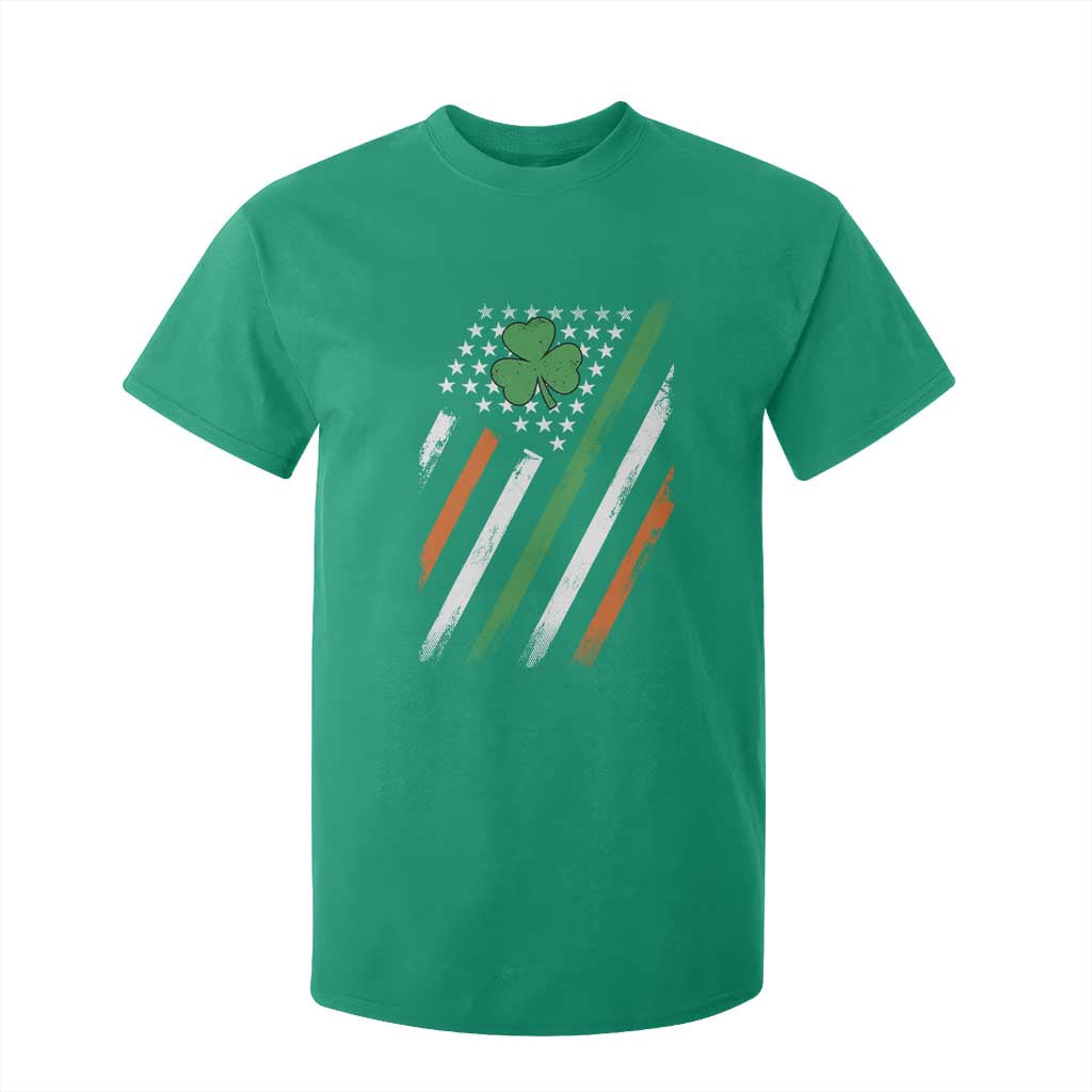 Funny Irish American Flag Shamrock T Shirt For Kid TS11 Irish Green Print Your Wear