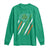 Funny Irish American Flag Shamrock Long Sleeve Shirt TS11 Irish Green Print Your Wear