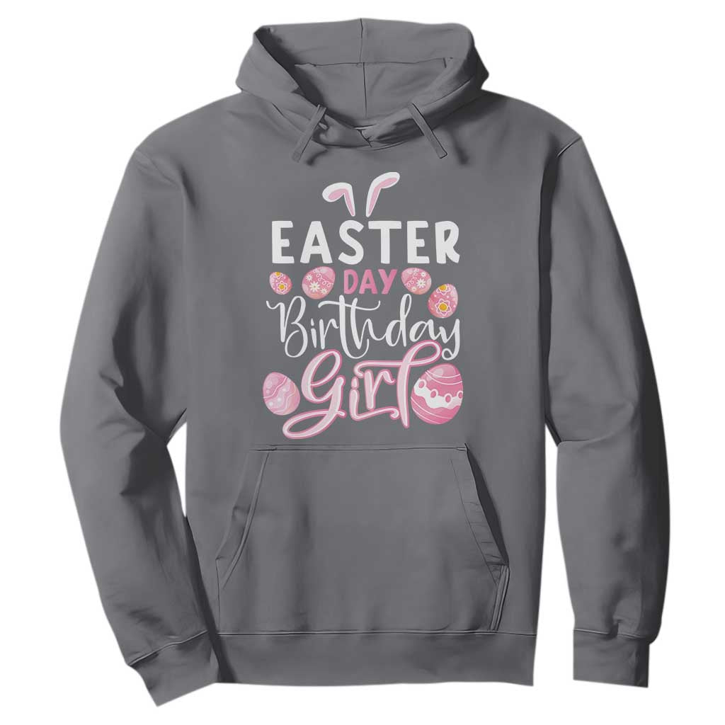 Funny Easter Day Birthday Girl Hoodie Born On Easter Day Eggs TS11 Charcoal Print Your Wear