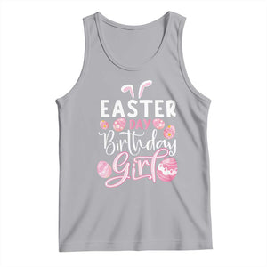 Funny Easter Day Birthday Girl Tank Top Born On Easter Day Eggs TS11 Athletic Heather Print Your Wear