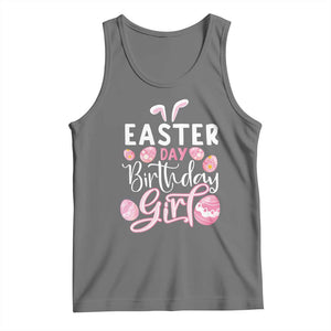 Funny Easter Day Birthday Girl Tank Top Born On Easter Day Eggs TS11 Black Heather Print Your Wear