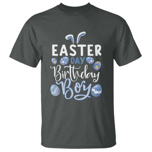 Funny Easter Day Birthday Boy T Shirt Born On Easter Day Eggs TS11 Dark Heather Print Your Wear