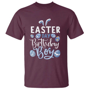 Funny Easter Day Birthday Boy T Shirt Born On Easter Day Eggs TS11 Maroon Print Your Wear