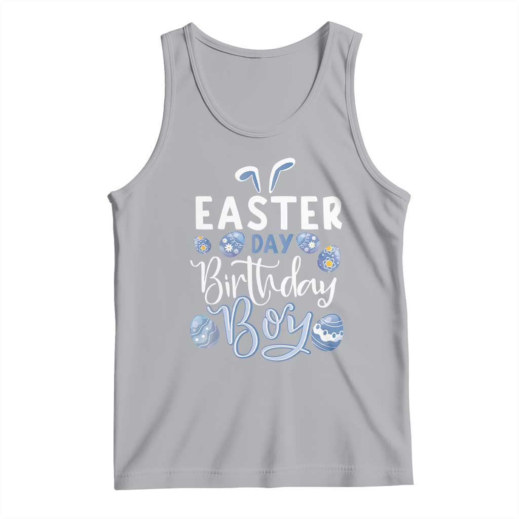 Funny Easter Day Birthday Boy Tank Top Born On Easter Day Eggs TS11 Athletic Heather Print Your Wear