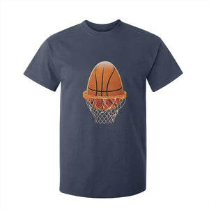 Funny Easter Egg Basketball Sport Lover T Shirt For Kid TS11 Navy Print Your Wear
