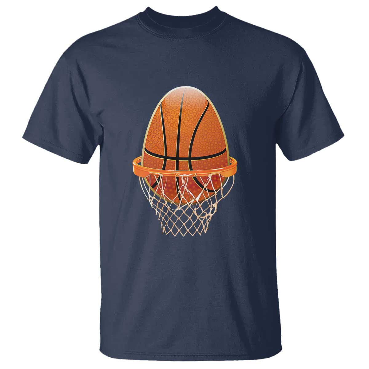 Funny Easter Egg Basketball Sport Lover T Shirt TS11 Navy Print Your Wear