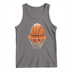 Funny Easter Egg Basketball Sport Lover Tank Top TS11 Deep Heather Print Your Wear