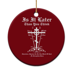 Eastern Orthodox Christian Seraphim Rose Ceramic Ornament Is It Rather Than You Think Russian Cavalry Cross TS11 1pc Red Print Your Wear