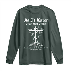 Eastern Orthodox Christian Seraphim Rose Long Sleeve Shirt Is It Rather Than You Think Russian Cavalry Cross TS11 Dark Forest Green Print Your Wear