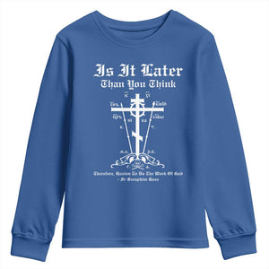 Eastern Orthodox Christian Seraphim Rose Youth Sweatshirt Is It Rather Than You Think Russian Cavalry Cross TS11 Royal Blue Print Your Wear