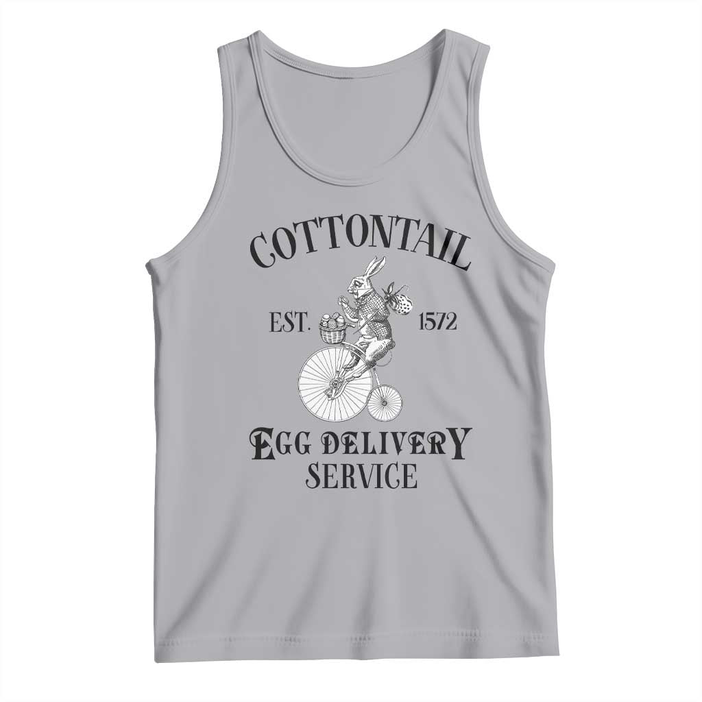 Funny Easter Day Cottontail Egg Delivery Service Tank Top Bunny Rabbit TS11 Athletic Heather Print Your Wear
