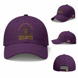 Funny It's Not A Dad Bod It's A Father Figure Baseball Cap Bear Beer Father's Day TS11 Baseball Cap Universal Fit Purple Print Your Wear