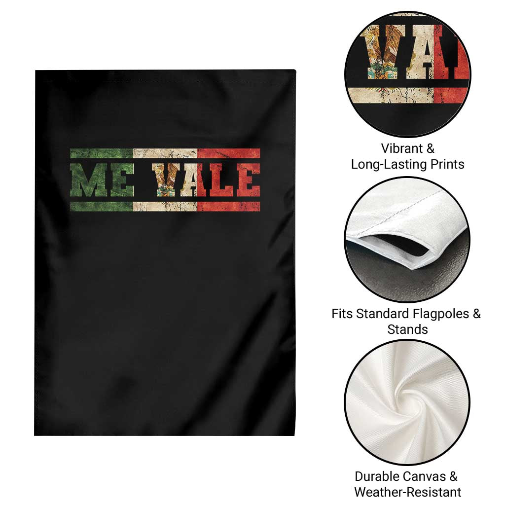 Me Vale Mexican Flag Latino Spanish Slang Garden Flag TS11 Print Your Wear