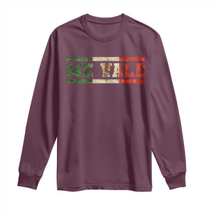 Me Vale Mexican Flag Latino Spanish Slang Long Sleeve Shirt TS11 Maroon Print Your Wear