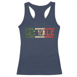 Me Vale Mexican Flag Latino Spanish Slang Racerback Tank Top TS11 Navy Print Your Wear