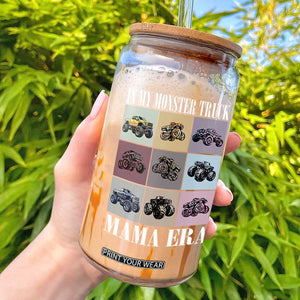 In My Monster Truck Mama Era Glass Can TS11 Black Print Your Wear