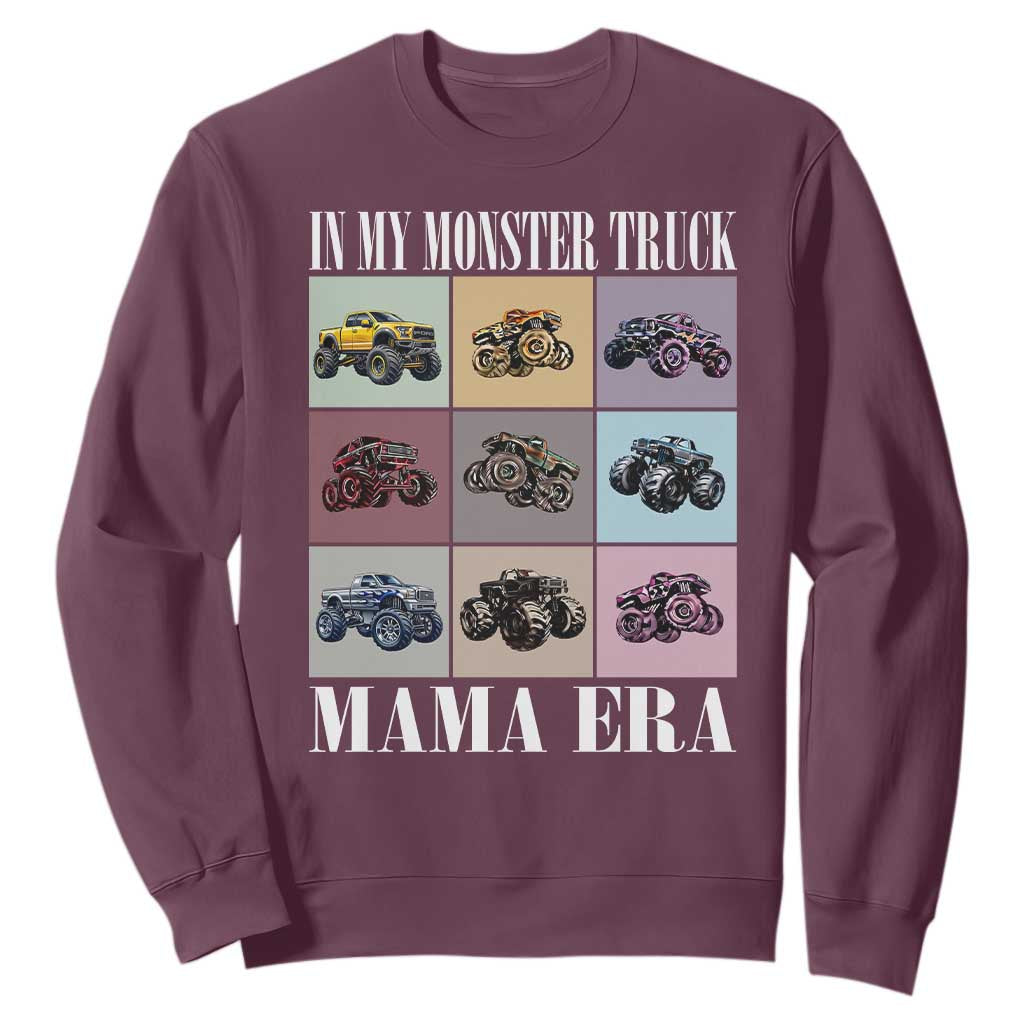 In My Monster Truck Mama Era Sweatshirt TS11 Maroon Print Your Wear