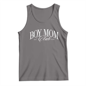 Boy Mom Club 2026 Tank Top Funny Mother's Day Gift TS11 Deep Heather Print Your Wear