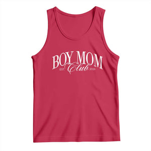 Boy Mom Club 2026 Tank Top Funny Mother's Day Gift TS11 Red Print Your Wear