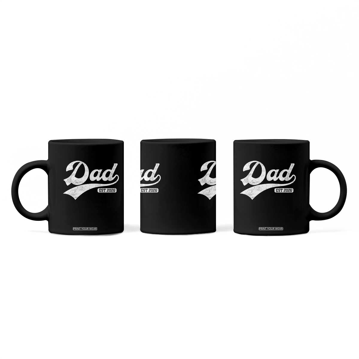 Dad Est 2026 Coffee Mug Funny New Dad Baby Announcement TS11 Print Your Wear