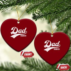 Dad Est 2026 Ceramic Ornament Funny New Dad Baby Announcement TS11 Print Your Wear