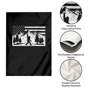 Patriotic Bigfoot American Flag in Forest Garden Flag TS11 Print Your Wear