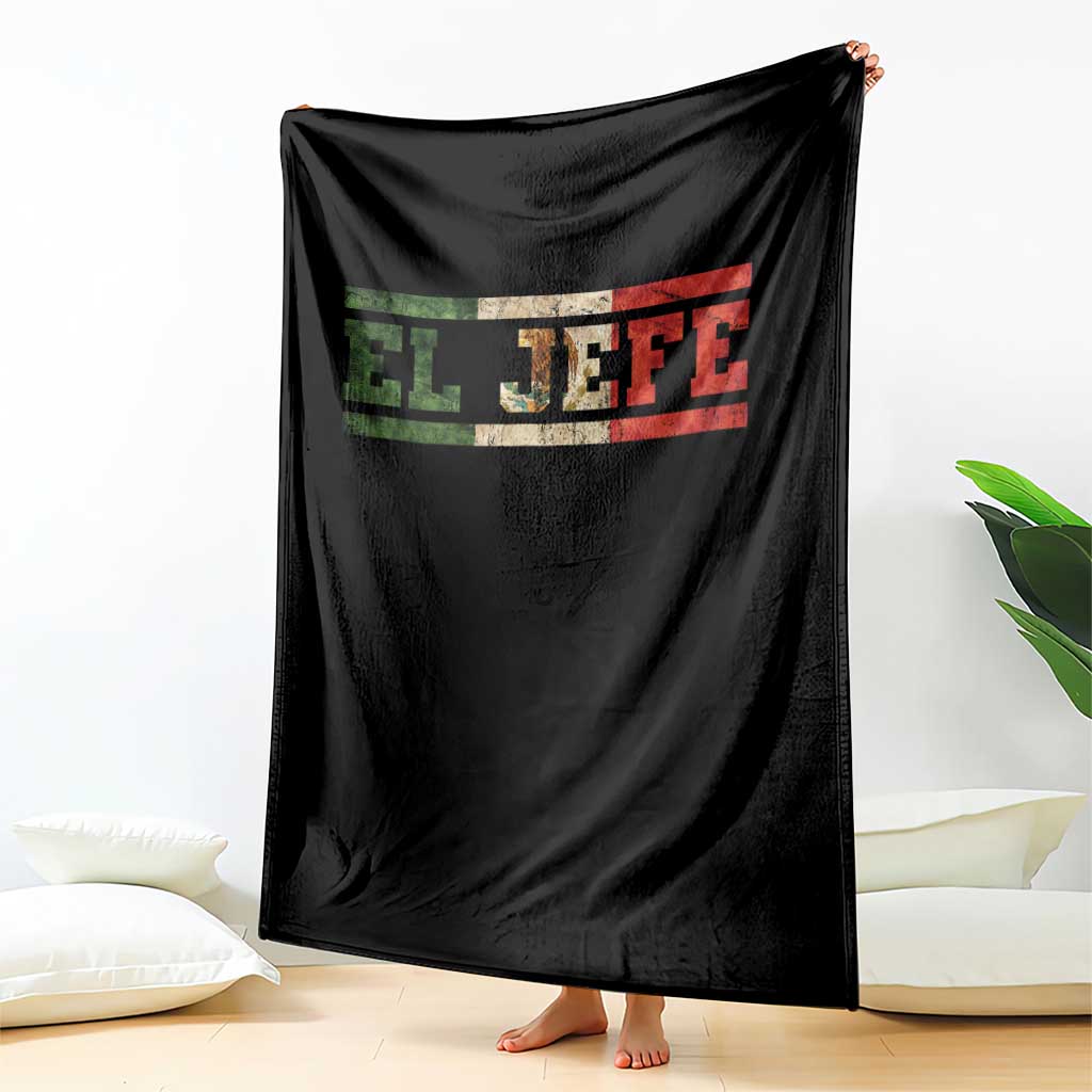 El Jefe Throw Blanket Funny Mexican Boss Spanish Slang TS11 Print Your Wear