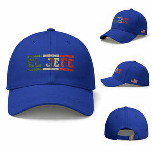 El Jefe Baseball Cap Funny Mexican Boss Spanish Slang TS11 Baseball Cap Universal Fit Royal Blue Print Your Wear