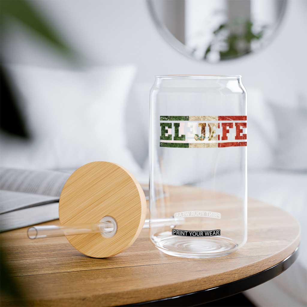 El Jefe Glass Can Funny Mexican Boss Spanish Slang TS11 Print Your Wear