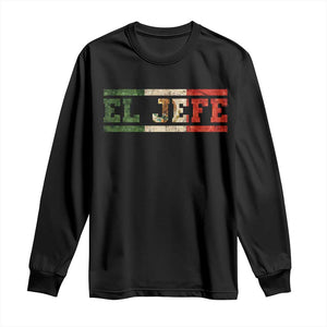 El Jefe Long Sleeve Shirt Funny Mexican Boss Spanish Slang TS11 Black Print Your Wear