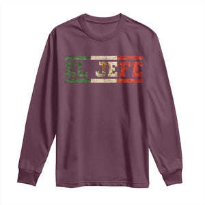 El Jefe Long Sleeve Shirt Funny Mexican Boss Spanish Slang TS11 Maroon Print Your Wear