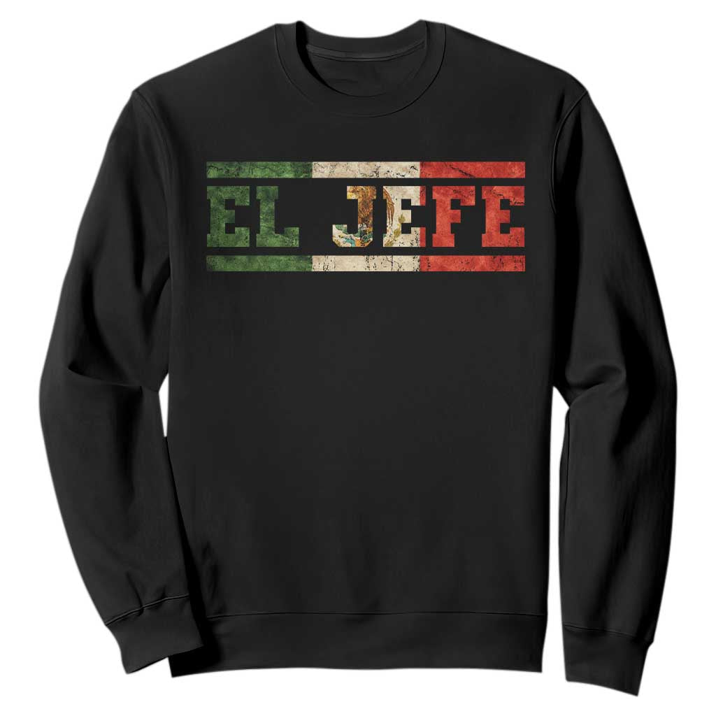 El Jefe Sweatshirt Funny Mexican Boss Spanish Slang TS11 Black Print Your Wear