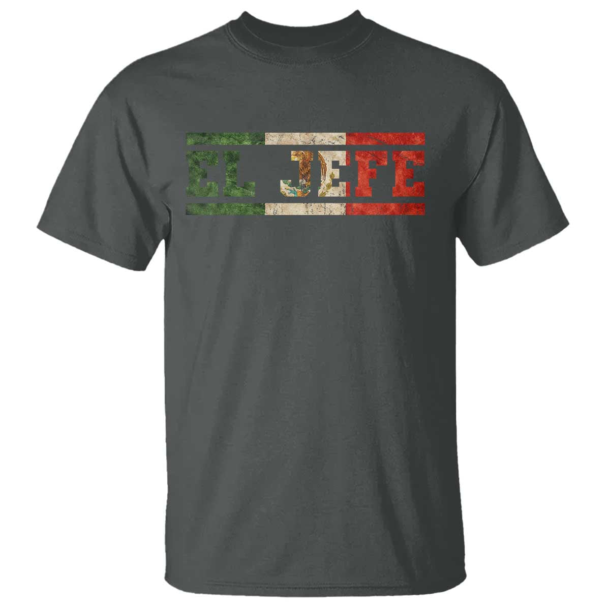 El Jefe T Shirt Funny Mexican Boss Spanish Slang TS11 Dark Heather Print Your Wear