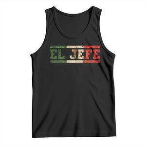 El Jefe Tank Top Funny Mexican Boss Spanish Slang TS11 Black Print Your Wear