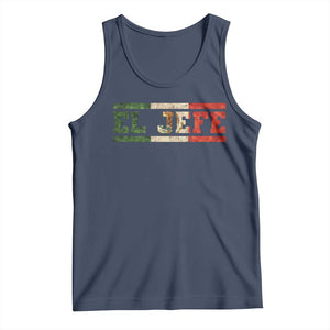 El Jefe Tank Top Funny Mexican Boss Spanish Slang TS11 Navy Print Your Wear