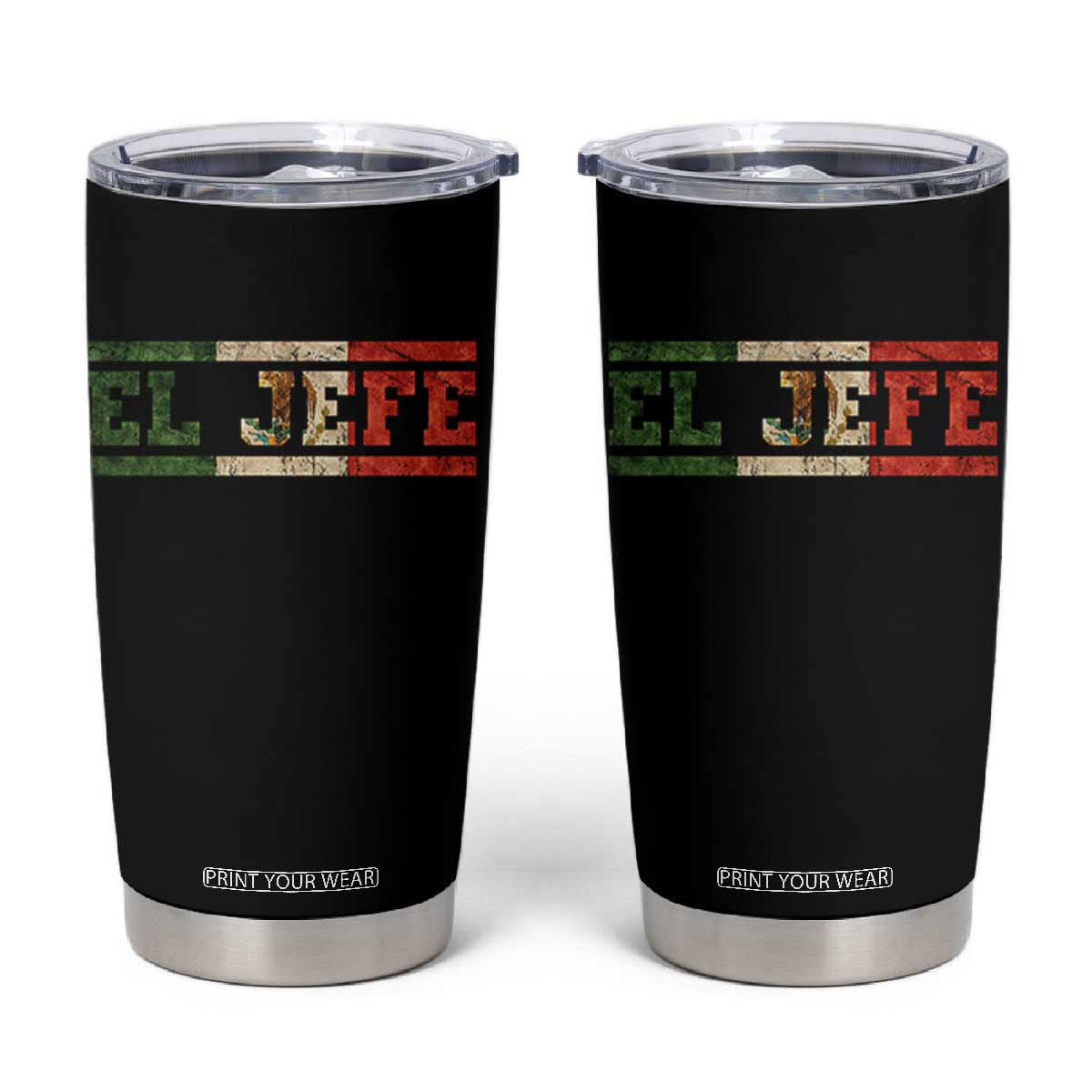 El Jefe Tumbler Cup Funny Mexican Boss Spanish Slang TS11 Black Print Your Wear