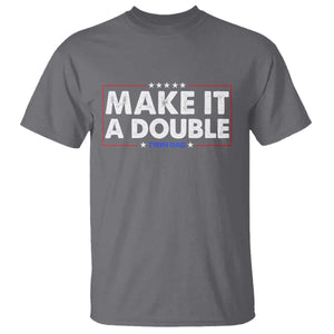 Make It A Double Twin Dad T Shirt Soon to Be Daddy Funny Father's Day TS11 Charcoal Print Your Wear