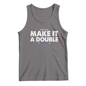 Make It A Double Twin Dad Tank Top Soon to Be Daddy Funny Father's Day TS11 Deep Heather Print Your Wear