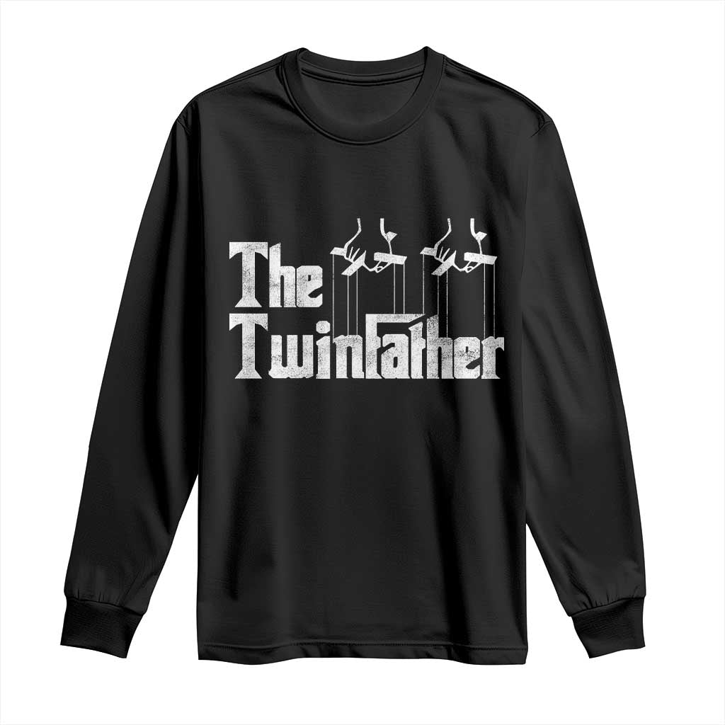 The Twinfather Long Sleeve Shirt Funny Dad Of Twins Fathers Day TS11 Black Print Your Wear