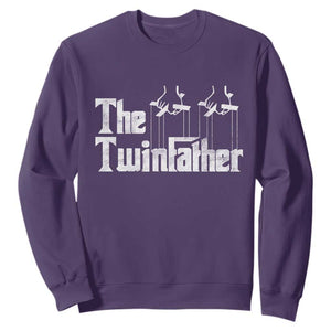 The Twinfather Sweatshirt Funny Dad Of Twins Fathers Day TS11 Purple Print Your Wear