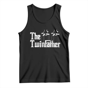 The Twinfather Tank Top Funny Dad Of Twins Fathers Day TS11 Black Print Your Wear
