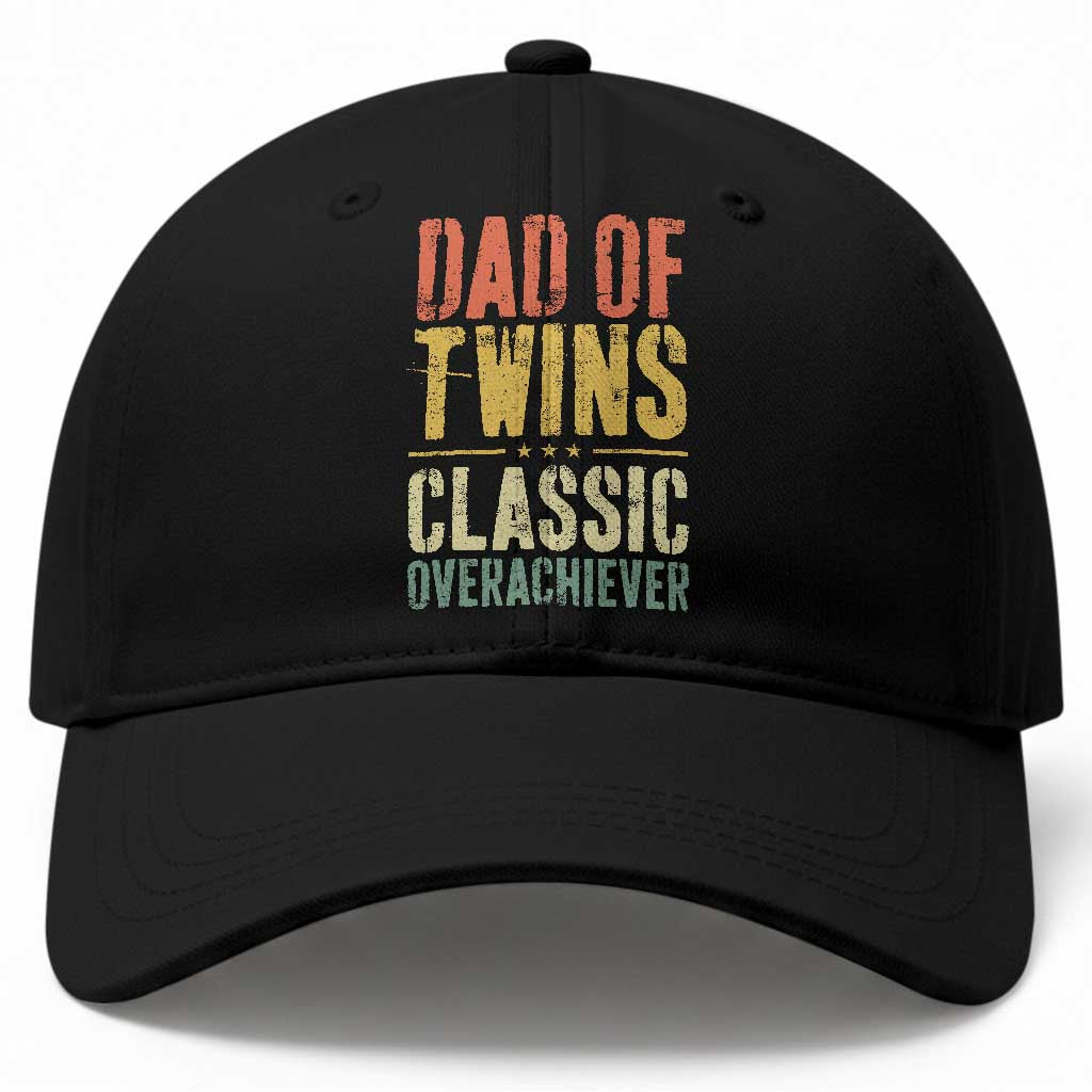 Dad Of Twins Classic Overachiever Baseball Cap Proud Twin Father TS11 Print Your Wear
