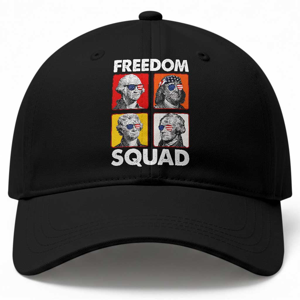 Freedom Squad Founding Fathers Baseball Cap American Revolution 4th of July TS11 Print Your Wear