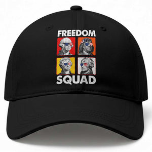 Freedom Squad Founding Fathers Baseball Cap American Revolution 4th of July TS11 Print Your Wear