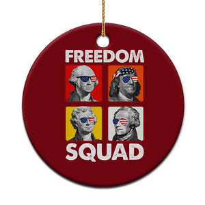 Freedom Squad Founding Fathers Ceramic Ornament American Revolution 4th of July TS11 1pc Red Print Your Wear