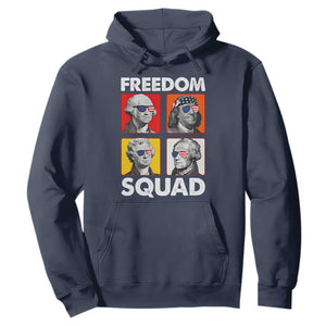Freedom Squad Founding Fathers Hoodie American Revolution 4th of July TS11 Navy Print Your Wear