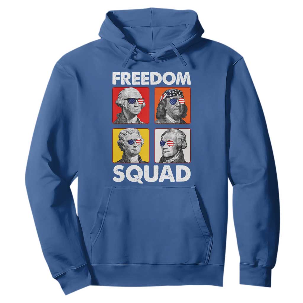Freedom Squad Founding Fathers Hoodie American Revolution 4th of July TS11 Royal Blue Print Your Wear
